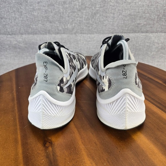 Nike Zoom Fly 5 Men's Running Shoes Camo Gray White Black Size 10.5 A03093-100 - Picture 9 of 14